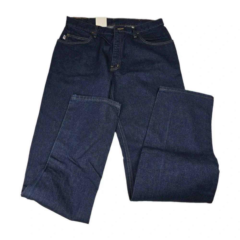 All American Clothing Co Jeans Mens 36x36 Dark Wash Made In USA NWT Raw Denim